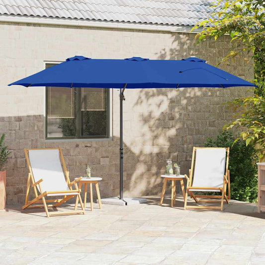 Garten-Kantilever-Pergola Azurblau 372 x 198 x 243 cm