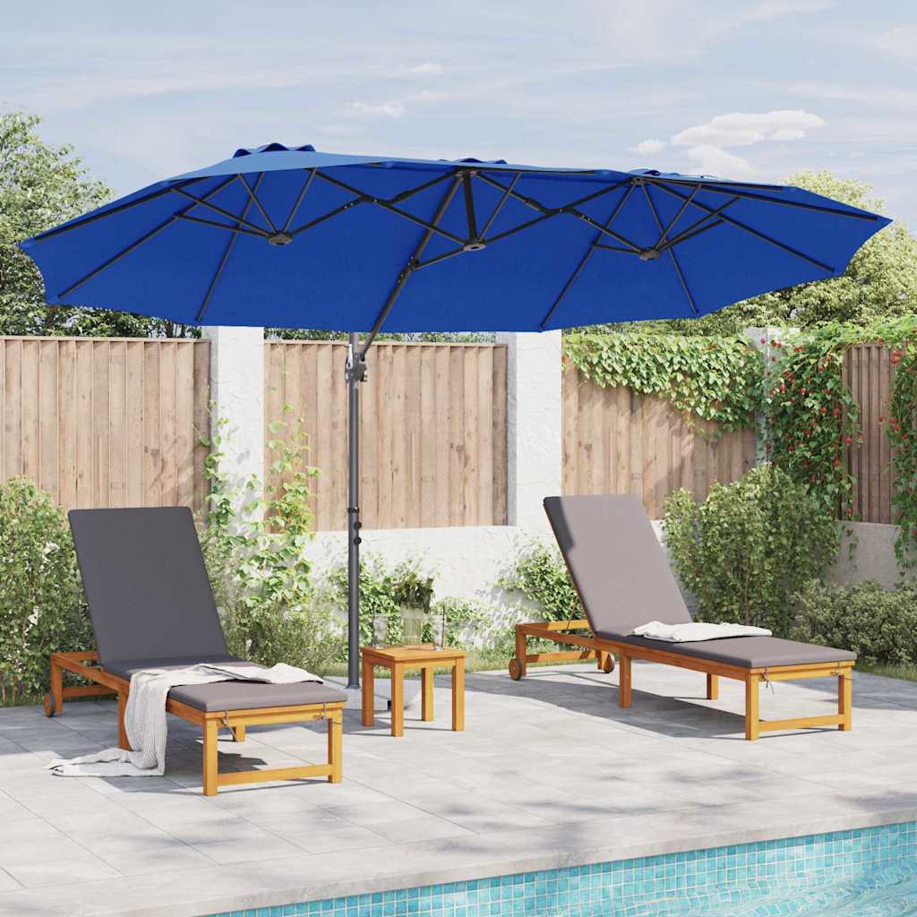 Garten-Kantilever-Pergola Azurblau 372 x 198 x 243 cm
