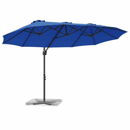 Garten-Kantilever-Pergola Azurblau 372 x 198 x 243 cm