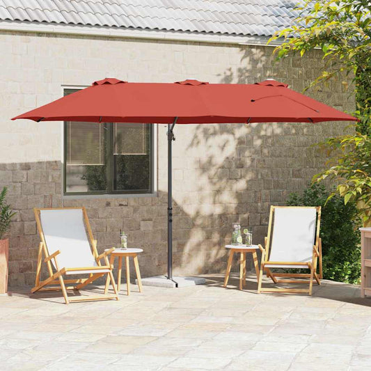 Garten-Kantilever-Pergola Terrakotta 372 x 198 x 243 cm