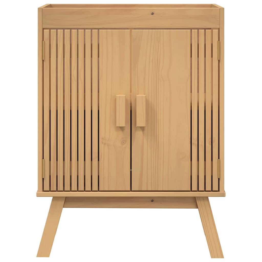 Badezimmermöbelset mit Speicher 4 pcs Braun 114 x 43 x 73.5 cm