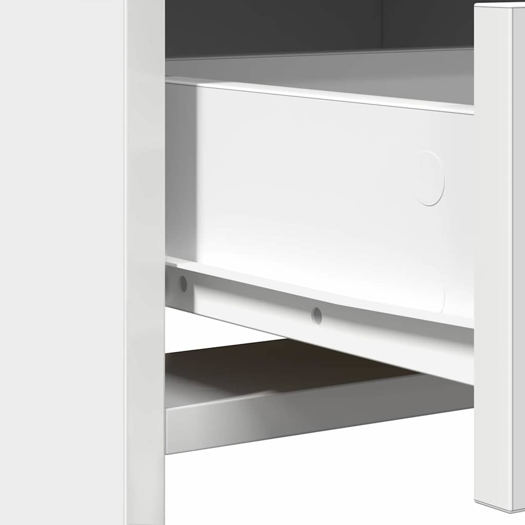 Schminktisch mit Regal Weiß 78,5 x 41 x 135 cm Holzwerkstoff