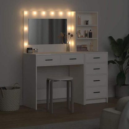 Schminktisch mit Regal Weiß 78,5 x 41 x 135 cm Holzwerkstoff