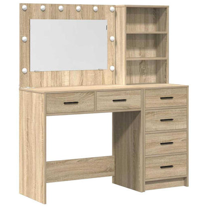 Schminktisch mit Regal Braun 78,5 x 41 x 135 cm Holzwerkstoff