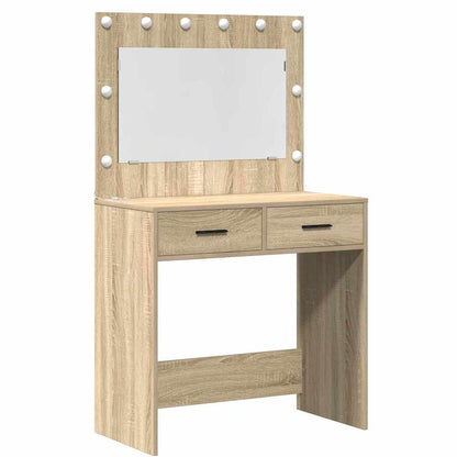 Schminktisch mit Regal Braun 78,5 x 41 x 135 cm Holzwerkstoff