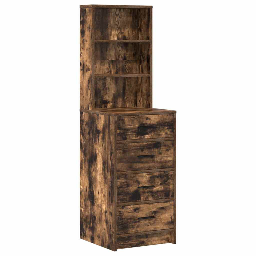 Schminktisch mit Regal Braun 78,5 x 41 x 135 cm Holzwerkstoff