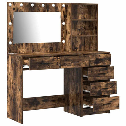 Schminktisch mit Regal Braun 78,5 x 41 x 135 cm Holzwerkstoff