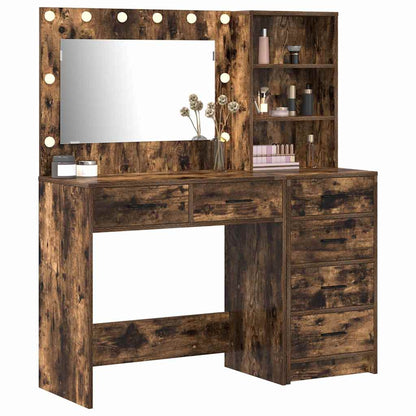 Schminktisch mit Regal Braun 78,5 x 41 x 135 cm Holzwerkstoff