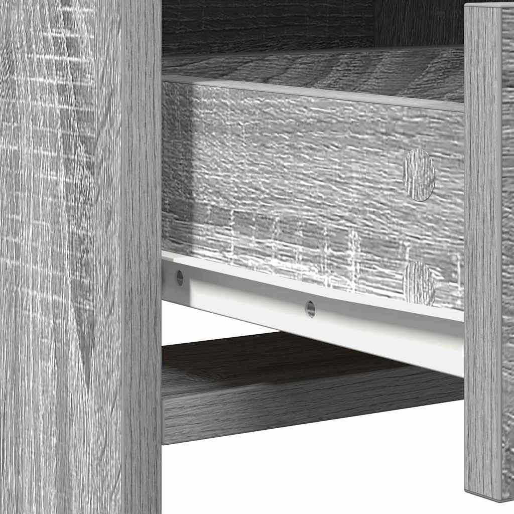 Schminktisch Hellgrau 78,5 x 41 x 135 cm Holzwerkstoff