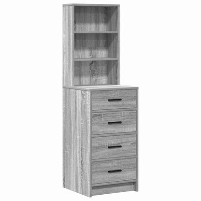Schminktisch Hellgrau 78,5 x 41 x 135 cm Holzwerkstoff