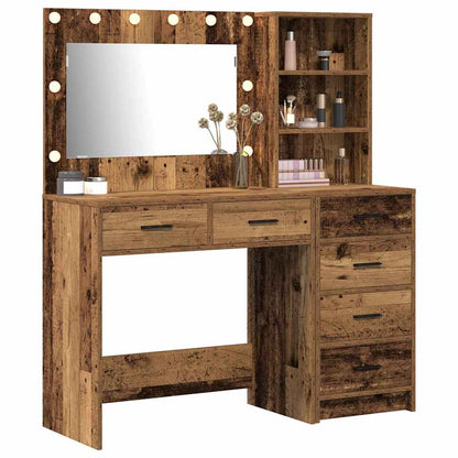 Schminktisch mit Regal Braun 78,5 x 41 x 135 cm Holzwerkstoff