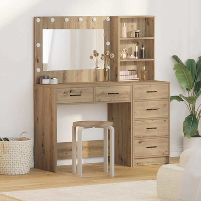 Schminktisch mit Regal Braun 78,5 x 41 x 135 cm Holzwerkstoff