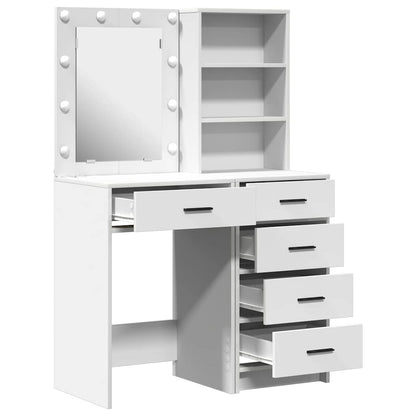 Schminktisch 2 pcs Weiß 50 x 41 x 135 cm Holzwerkstoff