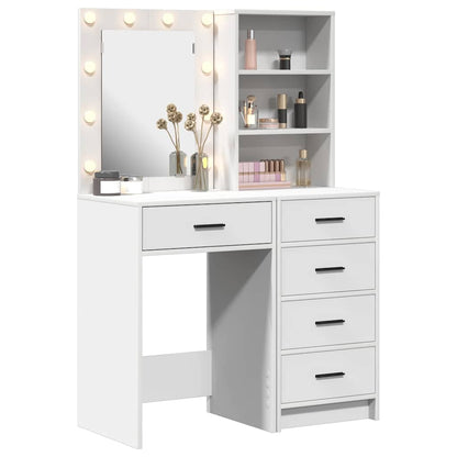 Schminktisch 2 pcs Weiß 50 x 41 x 135 cm Holzwerkstoff
