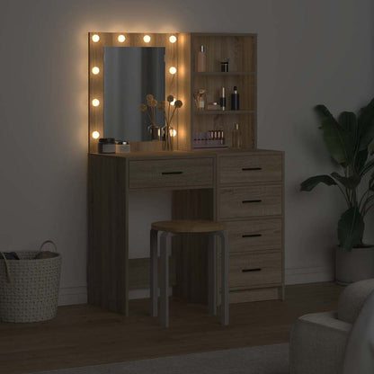 Schminktisch 2 pcs Braun 50 x 41 x 135 cm Holzwerkstoff