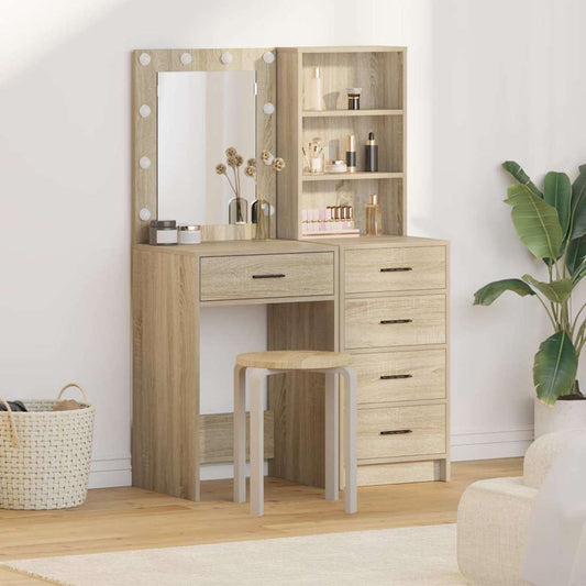 Schminktisch 2 pcs Braun 50 x 41 x 135 cm Holzwerkstoff