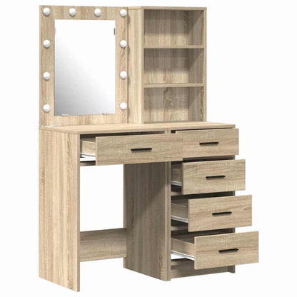 Schminktisch 2 pcs Braun 50 x 41 x 135 cm Holzwerkstoff