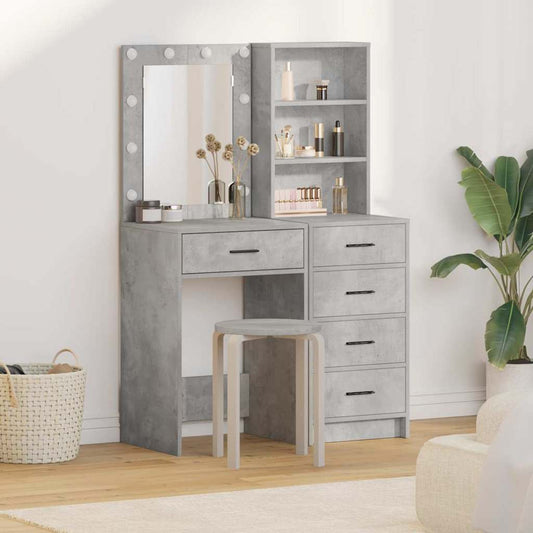 Schminktisch 2 pcs Grau 50 x 41 x 135 cm Holzwerkstoff