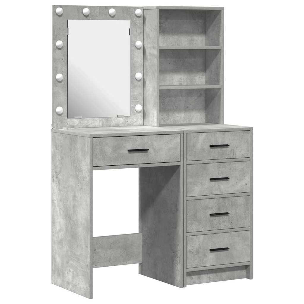 Schminktisch 2 pcs Grau 50 x 41 x 135 cm Holzwerkstoff