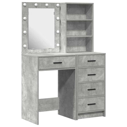 Schminktisch 2 pcs Grau 50 x 41 x 135 cm Holzwerkstoff