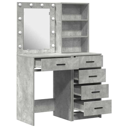Schminktisch 2 pcs Grau 50 x 41 x 135 cm Holzwerkstoff