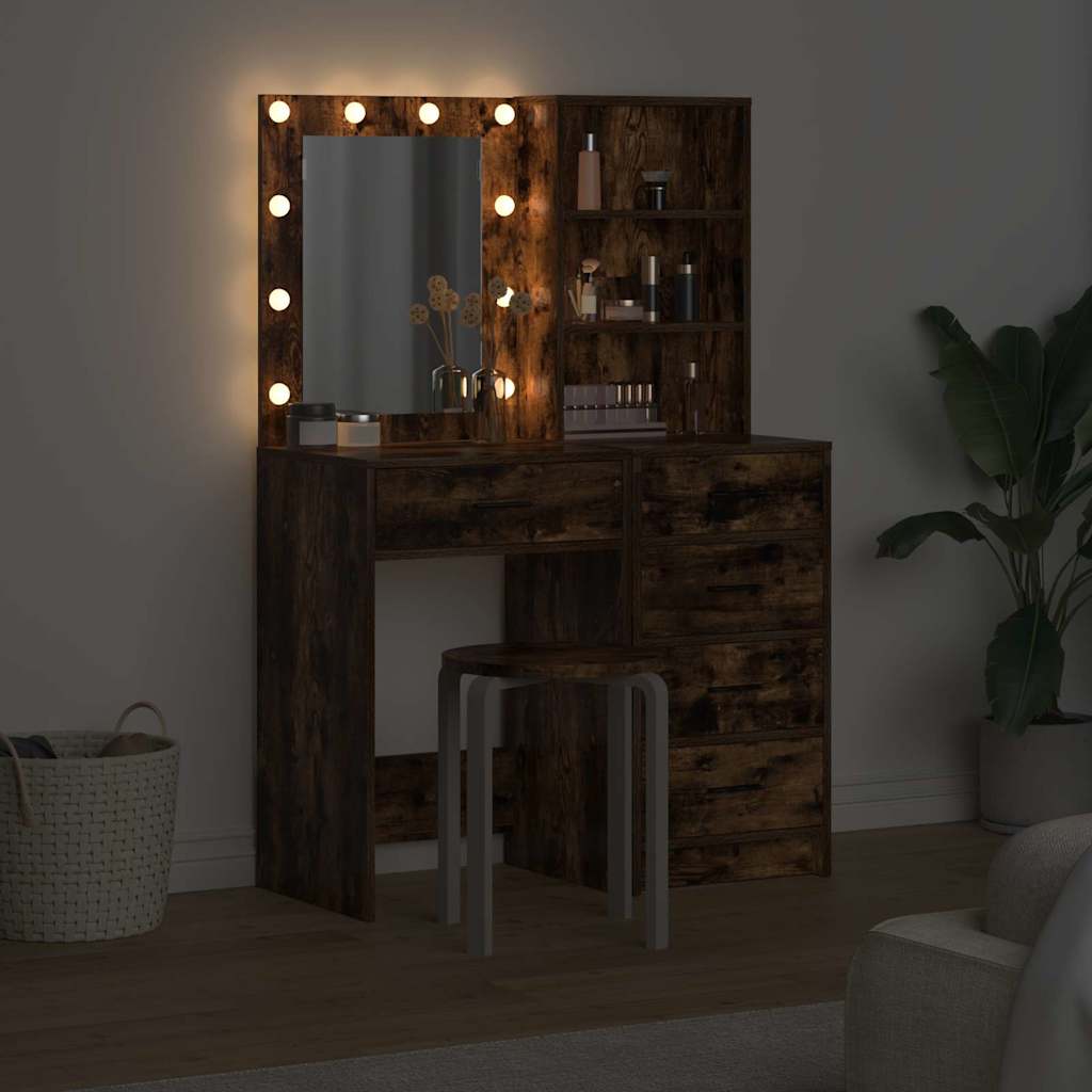 Schminktisch 2 pcs Braun 50 x 41 x 135 cm Holzwerkstoff