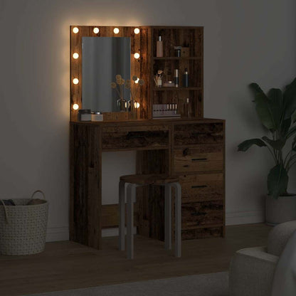 Schminktisch 2 pcs Braun 50 x 41 x 135 cm Holzwerkstoff