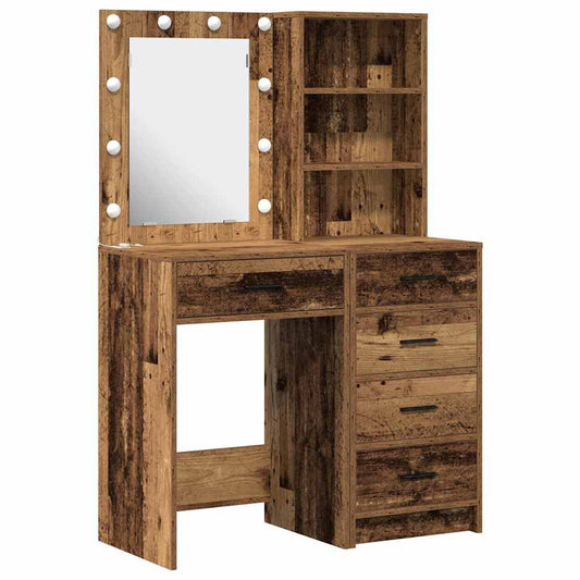 Schminktisch 2 pcs Braun 50 x 41 x 135 cm Holzwerkstoff