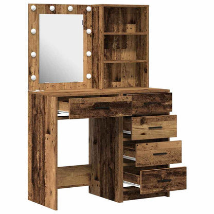 Schminktisch 2 pcs Braun 50 x 41 x 135 cm Holzwerkstoff