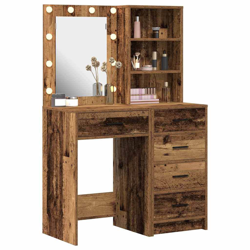 Schminktisch 2 pcs Braun 50 x 41 x 135 cm Holzwerkstoff
