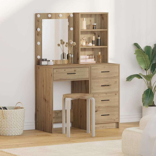 Schminktisch 2 pcs Braun 50 x 41 x 135 cm Holzwerkstoff