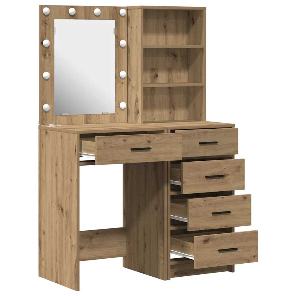 Schminktisch 2 pcs Braun 50 x 41 x 135 cm Holzwerkstoff