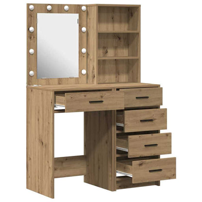 Schminktisch 2 pcs Braun 50 x 41 x 135 cm Holzwerkstoff