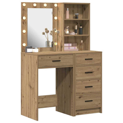 Schminktisch 2 pcs Braun 50 x 41 x 135 cm Holzwerkstoff
