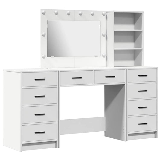 Schminktisch 3 pcs Weiß 40 x 41 x 135 cm Holzwerkstoff