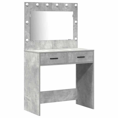Schminktisch 3 pcs Grau 40 x 41 x 135 cm Holzwerkstoff