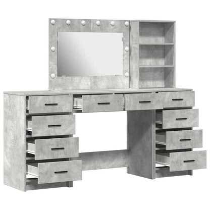 Schminktisch 3 pcs Grau 40 x 41 x 135 cm Holzwerkstoff