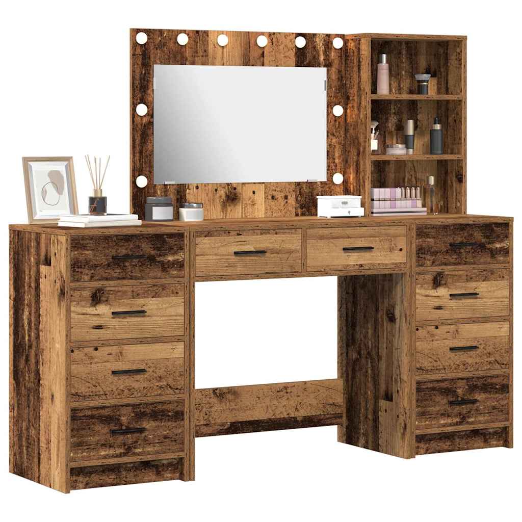 Schminktisch 3 pcs Braun 40 x 41 x 135 cm Holzwerkstoff