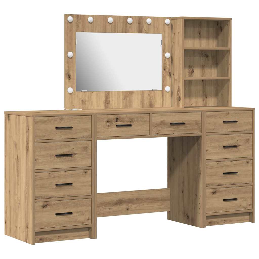 Schminktisch 3 pcs Braun 40 x 41 x 135 cm Holzwerkstoff