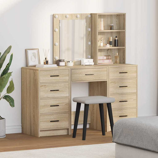 Schminktisch 3 pcs Braun 40 x 41 x 135 cm Holzwerkstoff