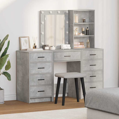 Schminktisch 3 pcs Grau 40 x 41 x 135 cm Holzwerkstoff