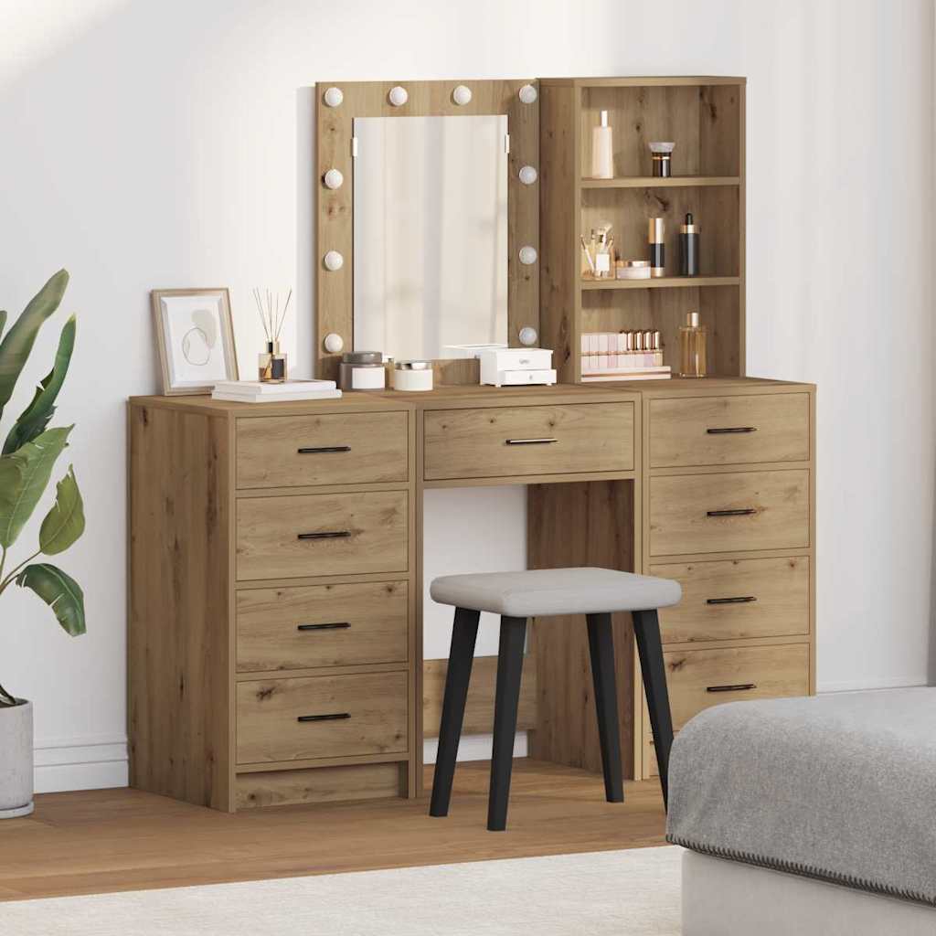 Schminktisch 3 pcs Braun 40 x 41 x 135 cm Holzwerkstoff
