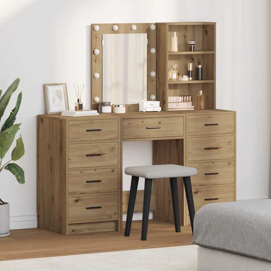 Schminktisch 3 pcs Braun 40 x 41 x 135 cm Holzwerkstoff