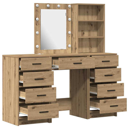 Schminktisch 3 pcs Braun 40 x 41 x 135 cm Holzwerkstoff
