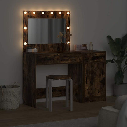 Schminktisch mit Tür 2 pcs Braun 40 x 41 x 75 cm Holzwerkstoff