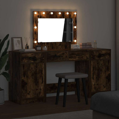 Schminktisch mit Tür 3 pcs Braun 40 x 41 x 75 cm Holzwerkstoff