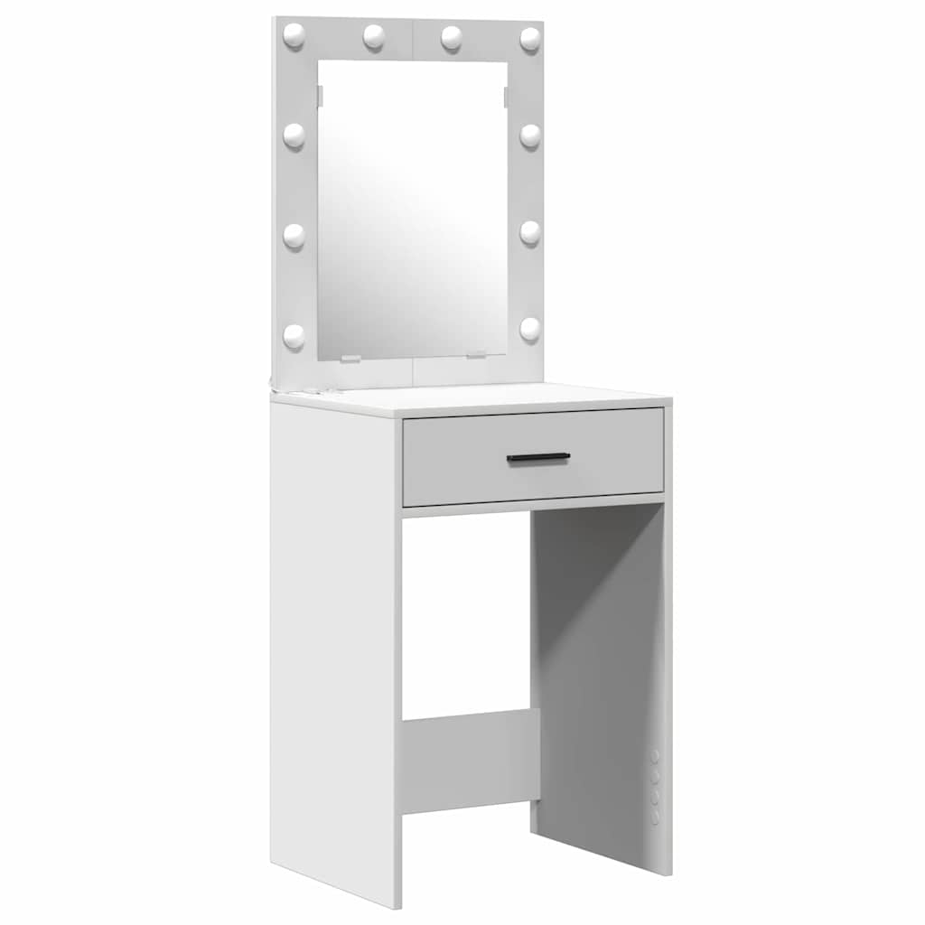 Schminktisch mit Schubladen Weiß 50 x 41 x 135 cm Holzwerkstoff