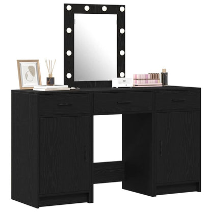 Schminktisch mit Tür Schwarz 50 x 41 x 135 cm Holzwerkstoff