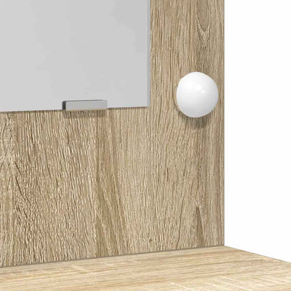 Schminktisch mit Speicher Braun 50 x 41 x 135 cm Holzwerkstoff