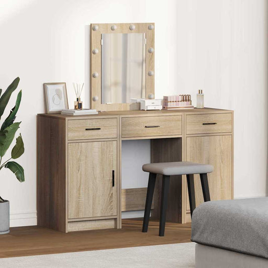 Schminktisch mit Speicher Braun 50 x 41 x 135 cm Holzwerkstoff